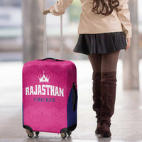 Rajasthan 2025 Cricket Royals Luggage Cover Pink And Halla Bol