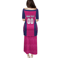 Custom Rajasthan 2025 Cricket Royals Puletasi Pink And Halla Bol