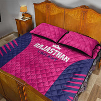 Rajasthan 2025 Cricket Royals Quilt Bed Set Pink And Halla Bol