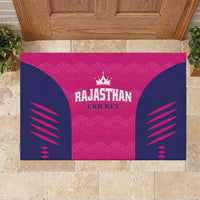 Rajasthan 2025 Cricket Royals Rubber Doormat Pink And Halla Bol