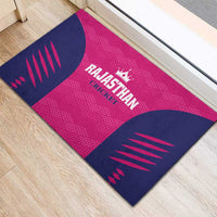 Rajasthan 2025 Cricket Royals Rubber Doormat Pink And Halla Bol