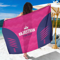 Rajasthan 2025 Cricket Royals Sarong Pink And Halla Bol