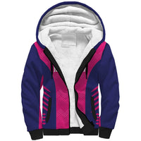 Custom Rajasthan 2025 Cricket Royals Sherpa Hoodie Pink And Halla Bol