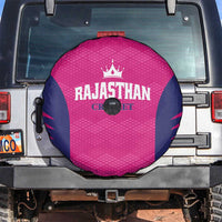 Rajasthan 2025 Cricket Royals Spare Tire Cover Pink And Halla Bol