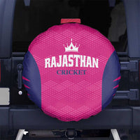 Rajasthan 2025 Cricket Royals Spare Tire Cover Pink And Halla Bol