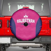 Rajasthan 2025 Cricket Royals Spare Tire Cover Pink And Halla Bol