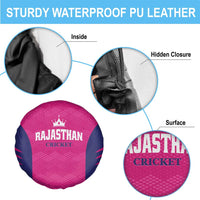Rajasthan 2025 Cricket Royals Spare Tire Cover Pink And Halla Bol