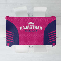Rajasthan 2025 Cricket Royals Tablecloth Pink And Halla Bol