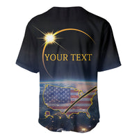 Personalized Total Solar Eclipse 2024 Baseball Jersey My 2nd Diamond Ring - Wonder Print Shop