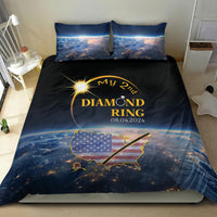 Total Solar Eclipse 2024 Bedding Set My 2nd Diamond Ring - Wonder Print Shop