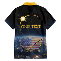 Personalized Total Solar Eclipse 2024 Family Matching Tank Maxi Dress and Hawaiian Shirt My 2nd Diamond Ring - Wonder Print Shop