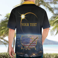 Personalized Total Solar Eclipse 2024 Hawaiian Shirt My 2nd Diamond Ring - Wonder Print Shop