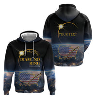 Personalized Total Solar Eclipse 2024 Hoodie My 2nd Diamond Ring - Wonder Print Shop