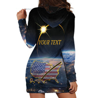 Personalized Total Solar Eclipse 2024 Hoodie Dress My 2nd Diamond Ring - Wonder Print Shop