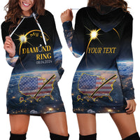 Personalized Total Solar Eclipse 2024 Hoodie Dress My 2nd Diamond Ring - Wonder Print Shop