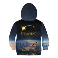 Personalized Total Solar Eclipse 2024 Kid Hoodie My 2nd Diamond Ring - Wonder Print Shop