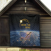 Total Solar Eclipse 2024 Quilt My 2nd Diamond Ring - Wonder Print Shop