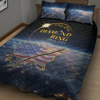 Total Solar Eclipse 2024 Quilt Bed Set My 2nd Diamond Ring - Wonder Print Shop