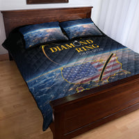 Total Solar Eclipse 2024 Quilt Bed Set My 2nd Diamond Ring - Wonder Print Shop