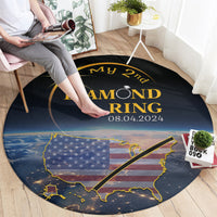 Total Solar Eclipse 2024 Round Carpet My 2nd Diamond Ring