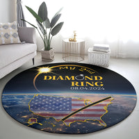 Total Solar Eclipse 2024 Round Carpet My 2nd Diamond Ring