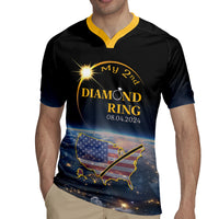 Personalized Total Solar Eclipse 2024 Rugby Jersey My 2nd Diamond Ring - Wonder Print Shop