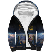 Personalized Total Solar Eclipse 2024 Sherpa Hoodie My 2nd Diamond Ring - Wonder Print Shop