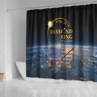 Total Solar Eclipse 2024 Shower Curtain My 2nd Diamond Ring