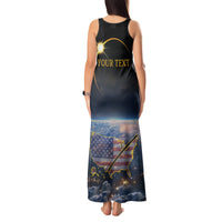 Personalized Total Solar Eclipse 2024 Tank Maxi Dress My 2nd Diamond Ring - Wonder Print Shop
