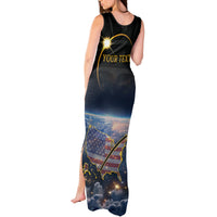 Personalized Total Solar Eclipse 2024 Tank Maxi Dress My 2nd Diamond Ring - Wonder Print Shop