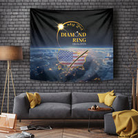 Total Solar Eclipse 2024 Tapestry My 2nd Diamond Ring - Wonder Print Shop