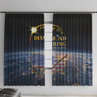 Total Solar Eclipse 2024 Window Curtain My 2nd Diamond Ring - Wonder Print Shop
