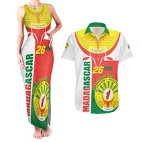 Madagascar Independence Day Couples Matching Tank Maxi Dress and Hawaiian Shirt Madagasikara June 26 - Wonder Print Shop