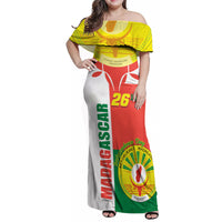 Madagascar Independence Day Family Matching Off Shoulder Maxi Dress and Hawaiian Shirt Madagasikara June 26 - Wonder Print Shop