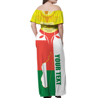 Madagascar Independence Day Off Shoulder Maxi Dress Madagasikara June 26 - Wonder Print Shop