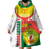 Madagascar Independence Day Wearable Blanket Hoodie Madagasikara June 26 - Wonder Print Shop