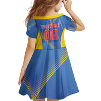 Custom Sport Team Aruba Family Matching Off The Shoulder Long Sleeve Dress and Hawaiian Shirt One Team One Dream