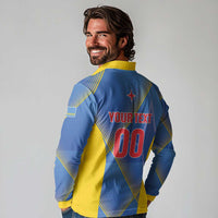 Custom Sport Team Aruba Long Sleeve Polo Shirt One Team One Dream