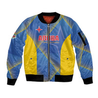 Custom Sport Team Aruba Sleeve Zip Bomber Jacket One Team One Dream