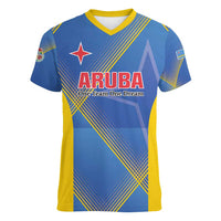Custom Sport Team Aruba Women V-Neck T-Shirt One Team One Dream