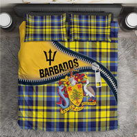 Barbados Celtic Festival Bedding Set Yellow Blue Tartan Zipper Stylized