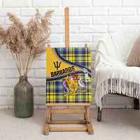 Barbados Celtic Festival Canvas Wall Art Yellow Blue Tartan Zipper Stylized