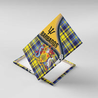 Barbados Celtic Festival Canvas Wall Art Yellow Blue Tartan Zipper Stylized