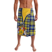 Barbados Celtic Festival Lavalava Yellow Blue Tartan Zipper Stylized