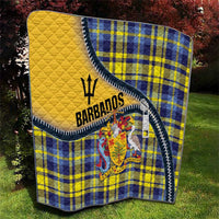 Barbados Celtic Festival Quilt Yellow Blue Tartan Zipper Stylized