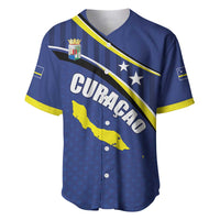 Curacao Flag Day Baseball Jersey Korsou Map Simple Style
