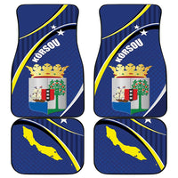 Curacao Flag Day Car Mats Korsou Map Simple Style