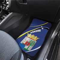 Curacao Flag Day Car Mats Korsou Map Simple Style