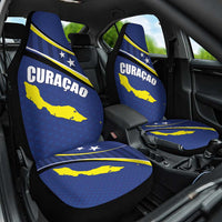 Curacao Flag Day Car Seat Cover Korsou Map Simple Style