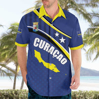 Curacao Flag Day Hawaiian Shirt Korsou Map Simple Style